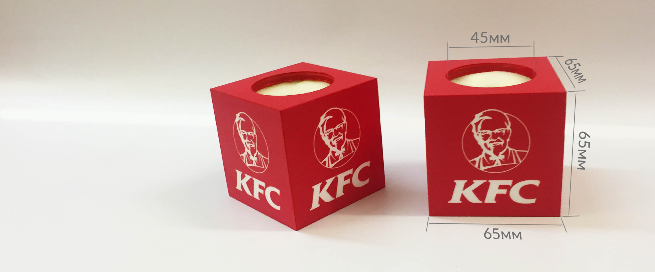 кубик на микрофон KFC